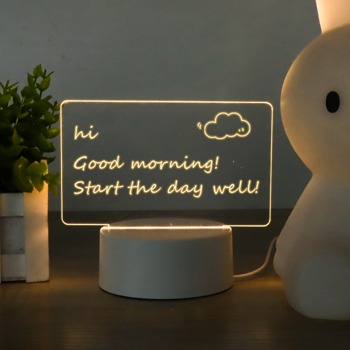 LED-Lichtnotiztafel – USB-Schreibtischleuchte mit Schreibfunktion