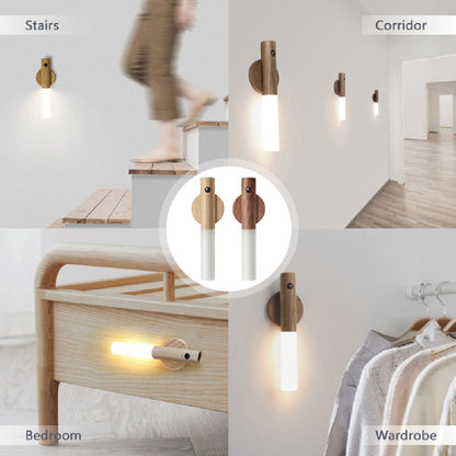 Smart bevægelsessensor LED-lys – Magnetisk genopladelig natlampe