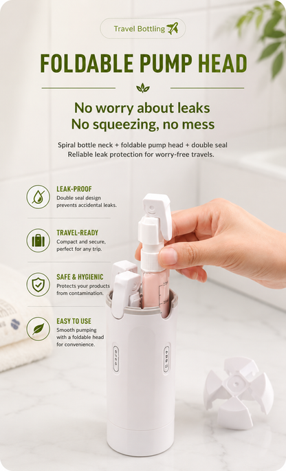 Portable 4-in-1 Travel Toiletry Bottle