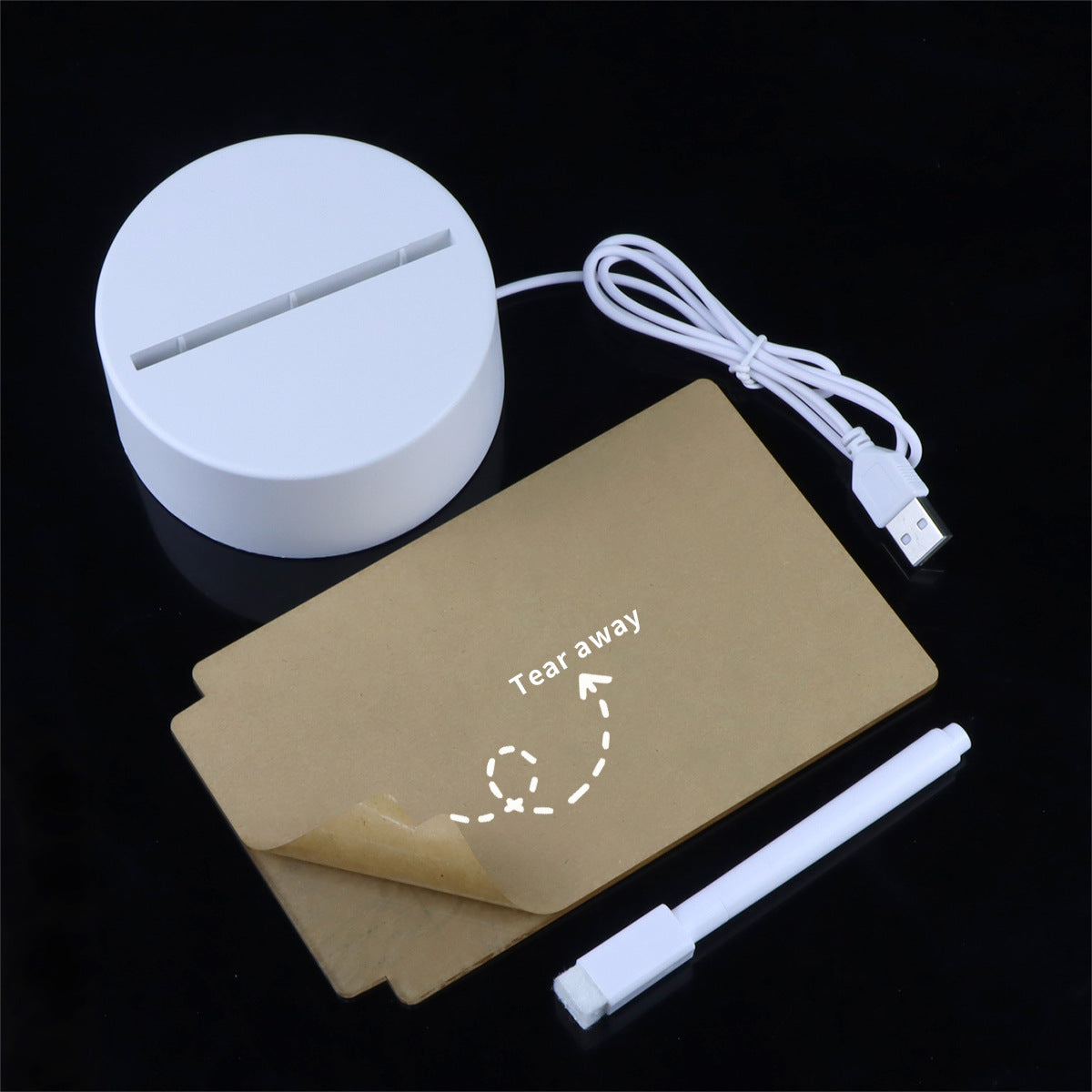 LED-Lichtnotiztafel – USB-Schreibtischleuchte mit Schreibfunktion