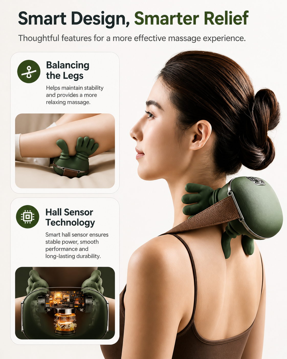 Trådløs Opvarmet Hals- og Kropsmassager