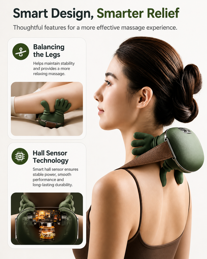 Trådløs Opvarmet Hals- og Kropsmassager