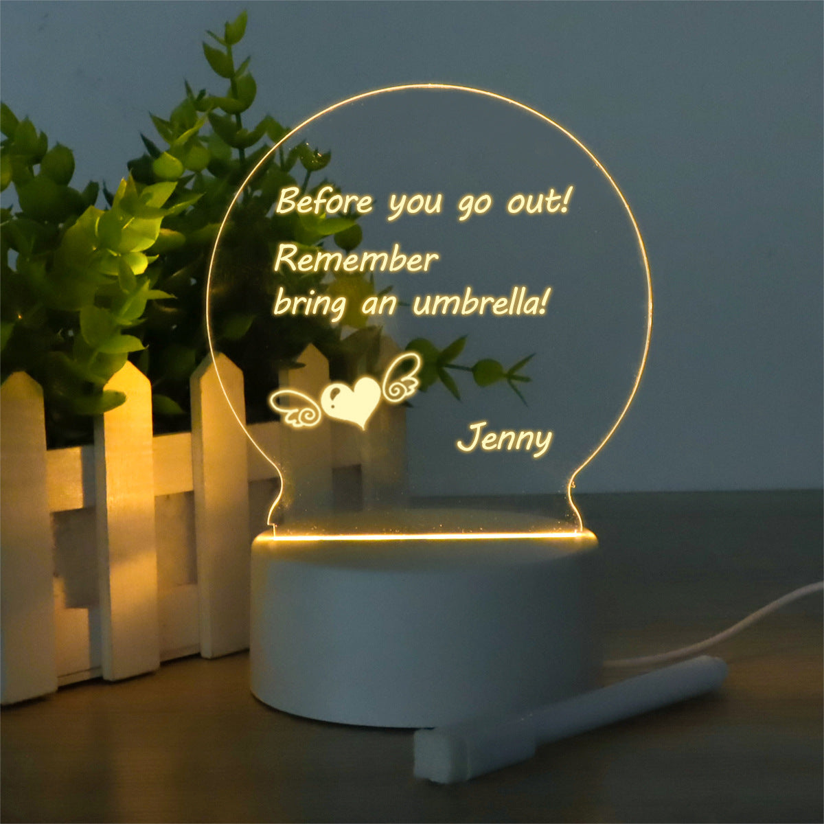 LED-Lichtnotiztafel – USB-Schreibtischleuchte mit Schreibfunktion