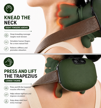 Trådløs Opvarmet Hals- og Kropsmassager