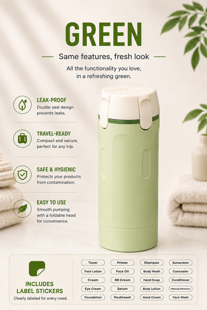 Portable 4-in-1 Travel Toiletry Bottle