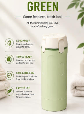 Portable 4-in-1 Travel Toiletry Bottle